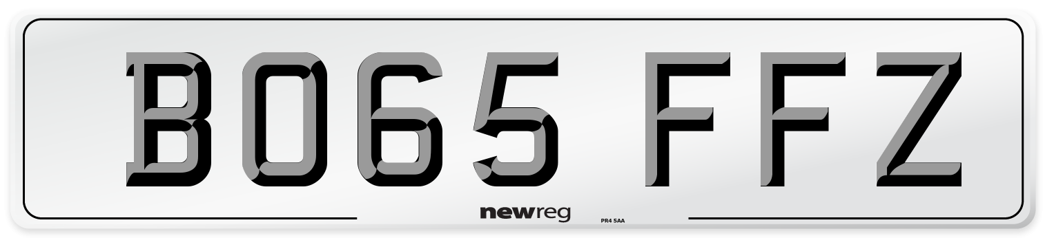 BO65 FFZ Number Plate from New Reg